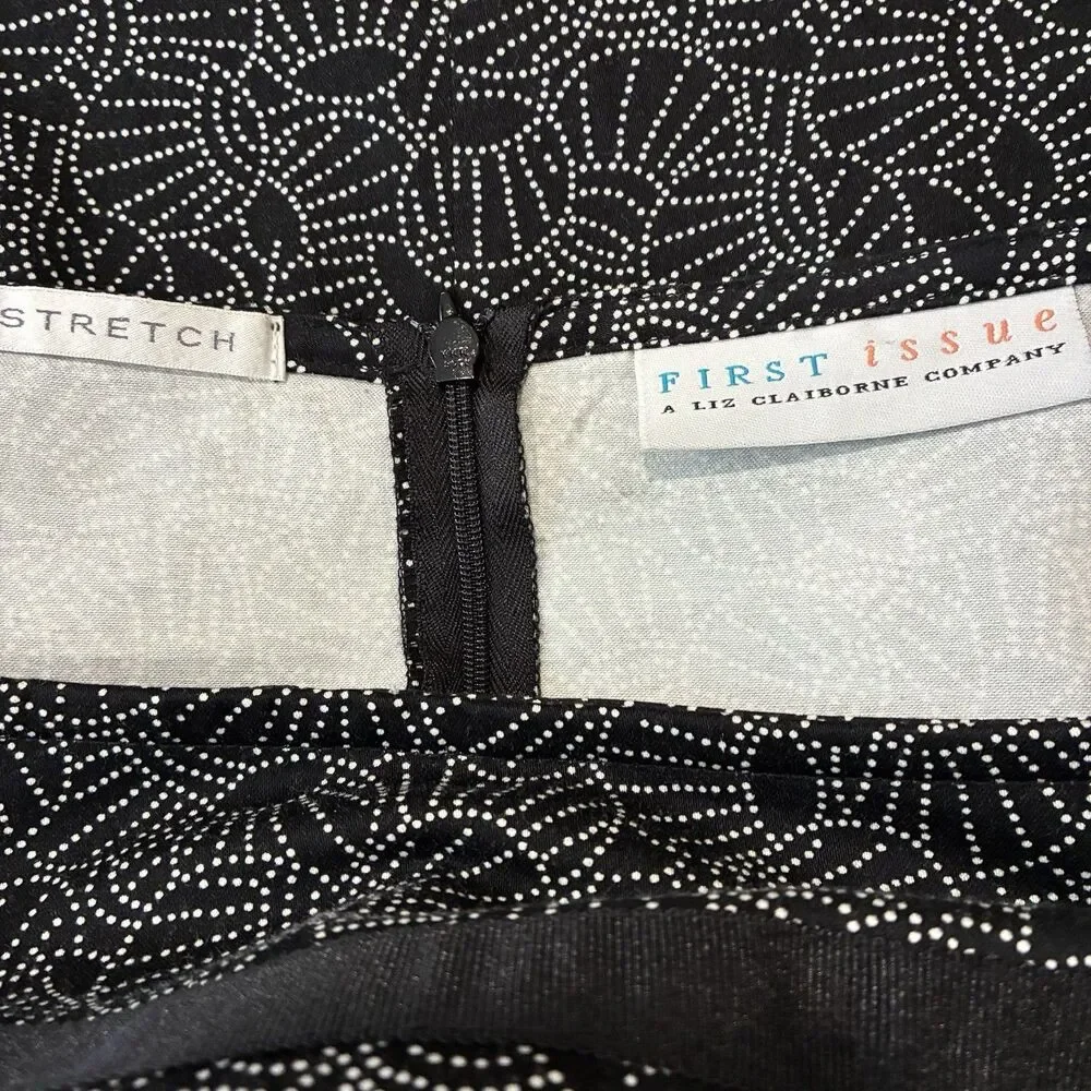 A-line Cotton Blend Skirt Sz 16 VTG Liz‎ Claiborne Classic Preppy Capsule Comfy